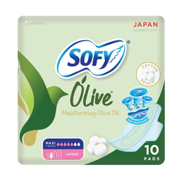 Sofy Feminine Napkin Olive Large Pack 10 pads