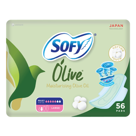 Sofy Feminine Napkin Olive Large Pack 56 pads
