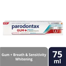Parodontax Toothpaste Gum, Breath & Sensitivity Whitening 75 Ml
