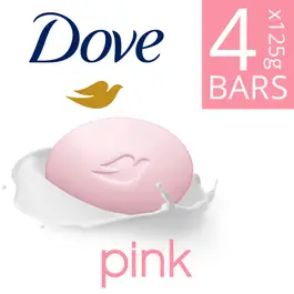 Dove Beauty Cream Bar Pink Value Pack ,125 g x 4