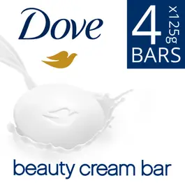 Dove Beauty Cream Soap Bar Value Pack ,125 g x 4