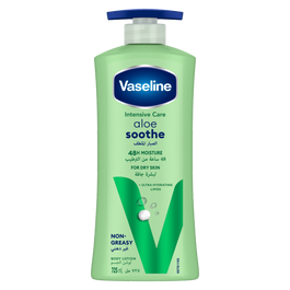 VASELINE Intensive Care Body Lotion, Aloe Soothe, 725ml
