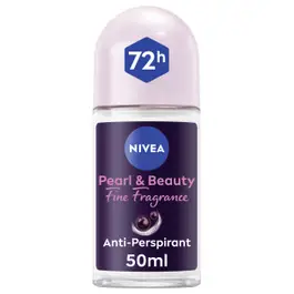 NIVEA Pearl & Beauty, Antiperspirant for Women, 72H, Black Pearl, Roll-on 50ml