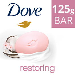 Dove Restoring Beauty Cream Soap Bar, Coconut Milk, 125g