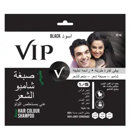 Vip Hair Colour Shampoo-40ml Black
