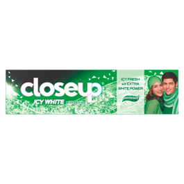 Closeup Icy White Toothpaste, Menthol Burst with Perlite, 75ml