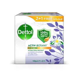 Dettol Active Botany Soap Lavendar & Chamomile 150g 2+1 Free