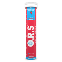 O.R.S Hydration Tablets - Strawberry - 24 Soluble Tablets