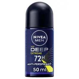 NIVEA MEN DEEP Extreme 72h Black Carbon Deodorant Roll-on 50ml