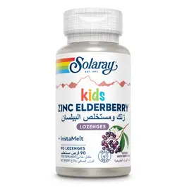 Solaray Kids Zinc Elderberry Instamelt - 90 Lozenges