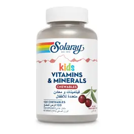 Solaray Kids Vitamins & Minerals Chewables Black Cherry - 120 Tablets