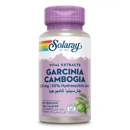 Solaray Garcinia Cambogia Fruit Extracts 500 mg - 60 Capsules