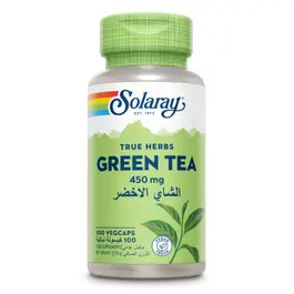 Solaray True Herbs Green Tea 450 mg - 100 Capsules