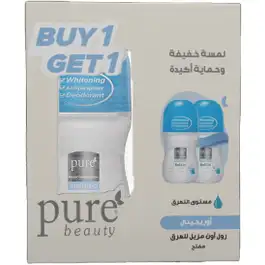 Purebeauty Whitening Deo Roll-On Original - 60 ml (1+1)