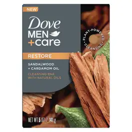Dove Men Care Natural Bar Soap Sandalwood Cardamom - 141 gm