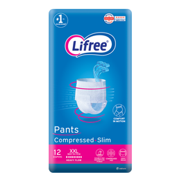 Lifree Compressed Pants Heavy Flow Xxl Jumbo Pack - 12 pcs