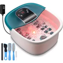 Renpho Foot Spa Bath Massager With Pedicure Kit - Green