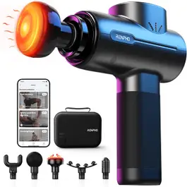 Renpho Active Thermal - Massage Gun - 5 Heads 5 Speeds Black