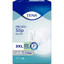 Tena Adult Diapers Slip Super Bariatric 3X Large - 8 Diapers