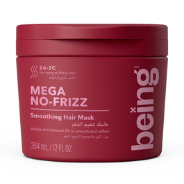 Being MEGA NO-FRIZZ Smoothing Hair Mask with Jojoba and Almond Oil 354mL