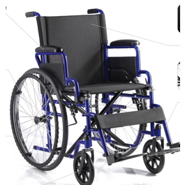 Yuwell Steel Heavy Duty Wheelchair 58.5 CM H010