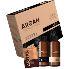 Argan Hair Coloring Oil Kit Black 1.0 - 75 ml