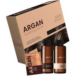 Argan Hair Coloring Oil Kit Dark Brown 3.0 - 75 ml