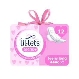 Lil-Lets Teens Long Ultra Pads 12 Pack