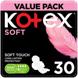 Kotex Maxi Soft Super 30 Pcs