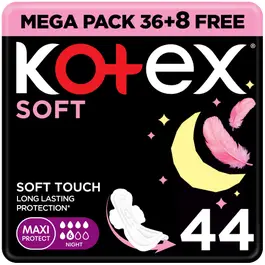 Kotex Maxi Soft Night 44 Pcs