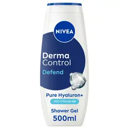 NIVEA Derma Control 72h Shower Gel Hyaluron+Pro-Vitamin B5, 500ml