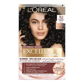 L'Oréal Paris Excellence Crème Universal Nudes Hair Color 1U Black