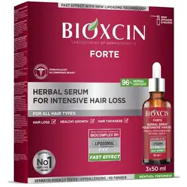 Bioxcin Forte Herbal Serum For Intensive Hair Loss - 3x50 ml