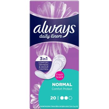 Always Pantyliner Comfort Normal Fresh Scent 20