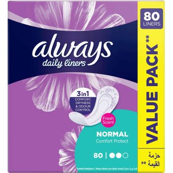 Always Pantyliner Comfort Normal Fresh Scent 80