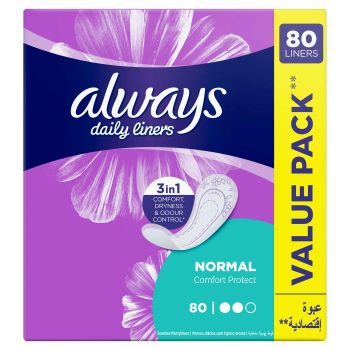 Always Pantyliner Comfort Protect Normal 80 Pcs