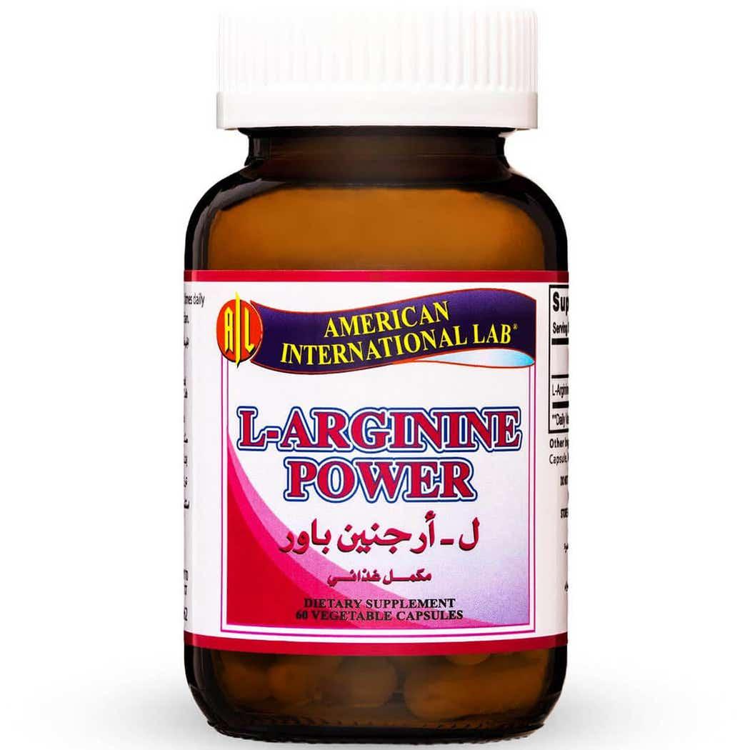 American International Lab L-Arginine Power 2500 mg 60 Capsules American International Lab L-Arginine Power 2500 mg 60 Capsules