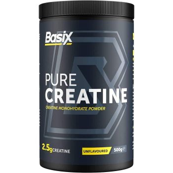 Basix Pure Creatine 100 Servings Unflavored Powder 500 g