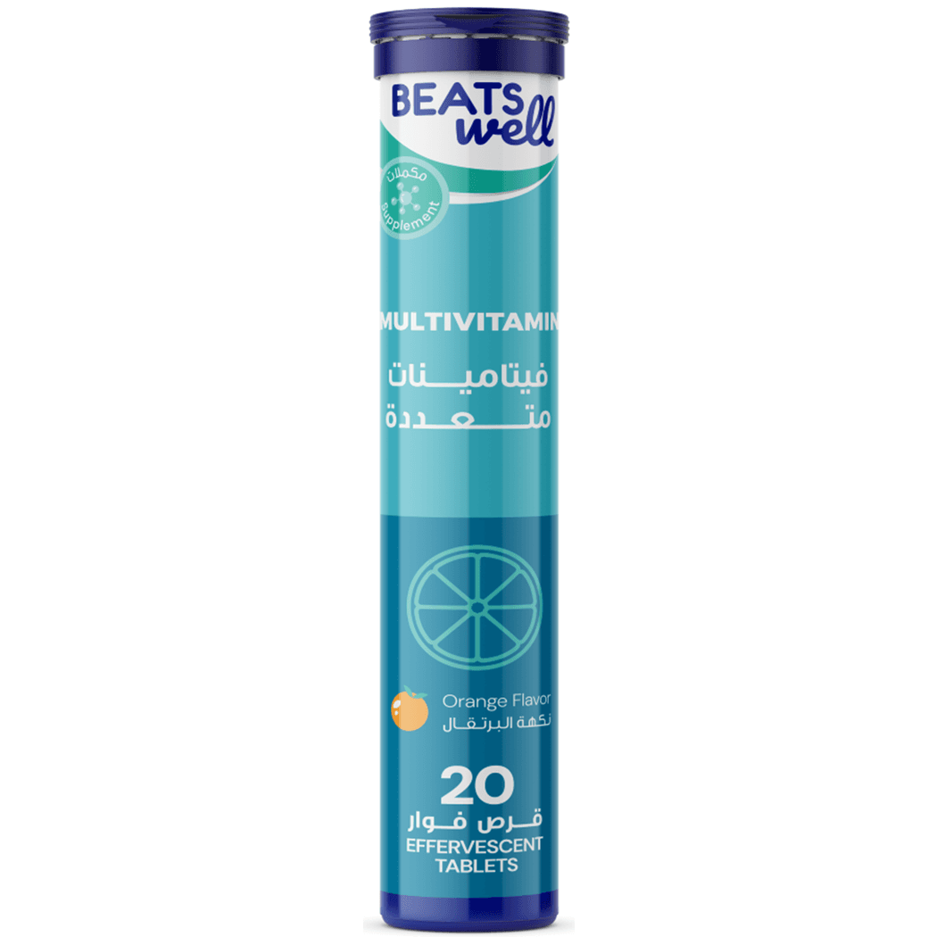 Beatswell Multivitamin Orange Flavour - 20 Effervescent Tablets Beatswell Multivitamin Orange Flavour - 20 Effervescent Tablets