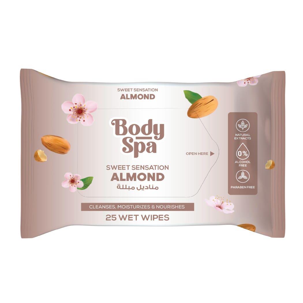 Body Spa Wet Wipes (25 Sheet) Almond Body Spa Wet Wipes (25 Sheet) Almond