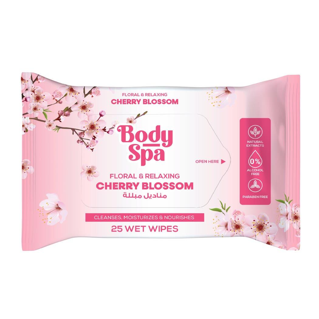 Body Spa Wet Wipes (25 Sheet) Cherry Blossom Body Spa Wet Wipes (25 Sheet) Cherry Blossom