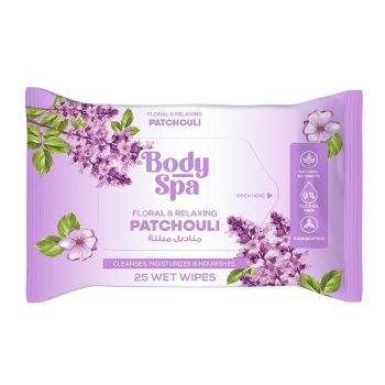 Body Spa Wet Wipes (25 Sheet) Patchouli
