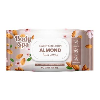 Body Spa Wet Wipes (80 Sheet) Almond