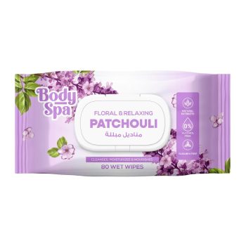 Body Spa Wet Wipes (80 Sheet) Patchouli