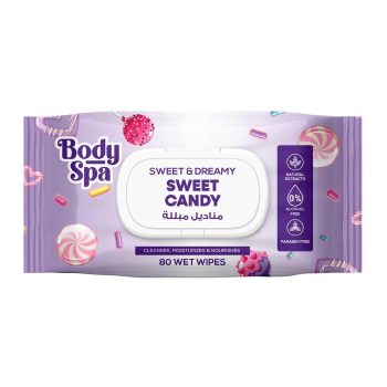 Body Spa Wet Wipes (80 Sheet) Sweet Candy