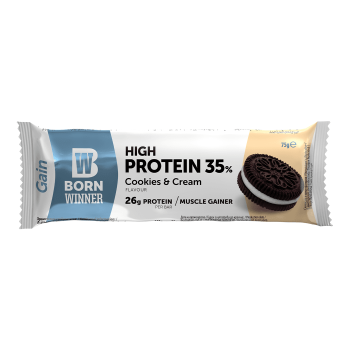 Born Winner Gain Protein Bar Cookies & Cream 75 Gm