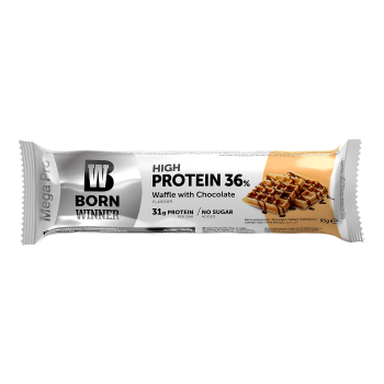 Born Winner Mega Pro Protein Bar Waffle With Chocolate 85 Gm