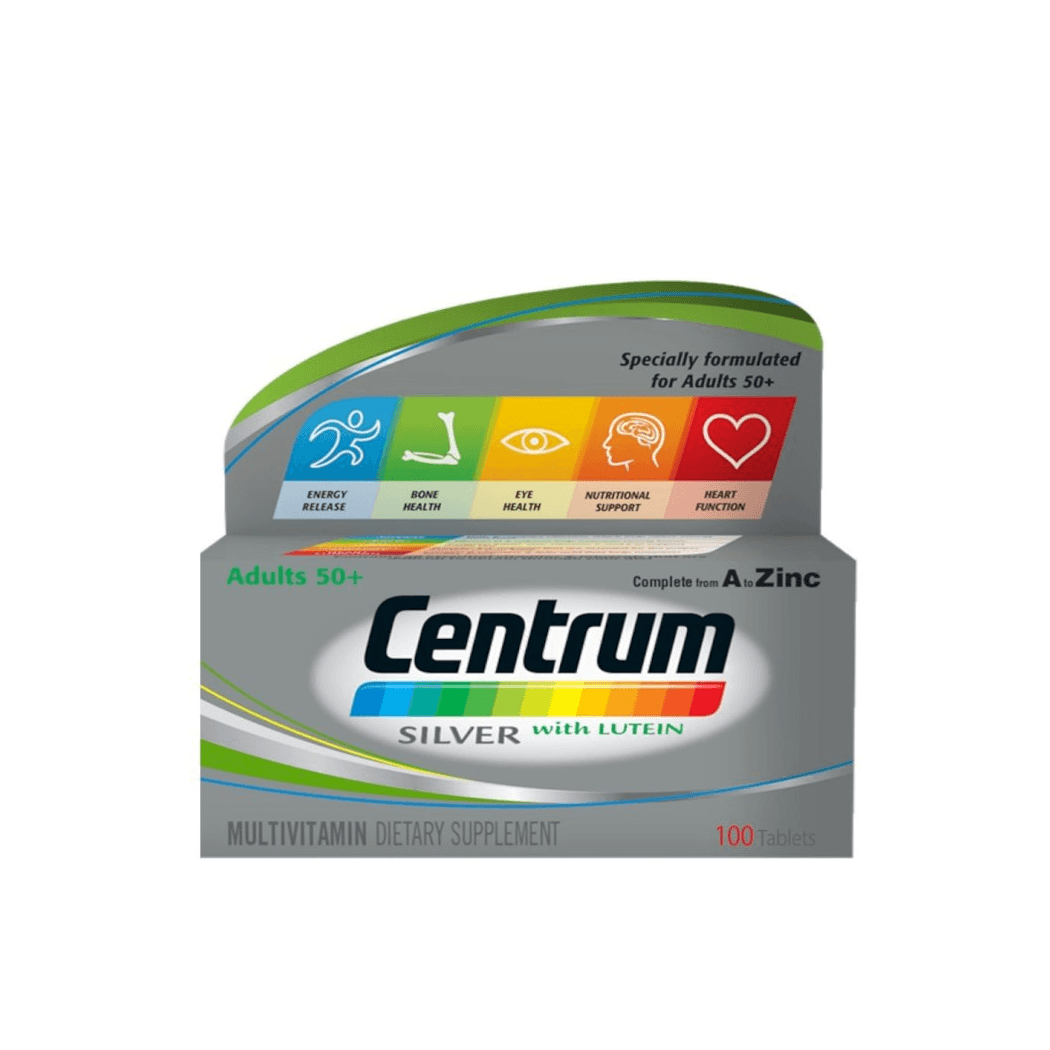 Centrum Silver Multivitamins with Lutein - 100 Tablets Centrum Silver Multivitamins with Lutein - 100 Tablets