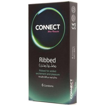 Connect Ribbed Condoms 6 pcs