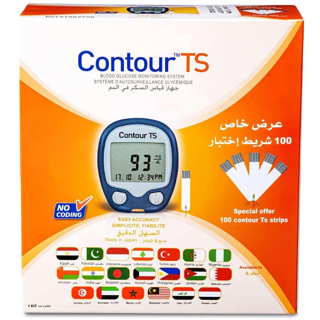 Contour Ts Strips 2-50 - Blood Glucose Monitor Contour Ts Strips 2*50 + Blood Glucose Monitor
